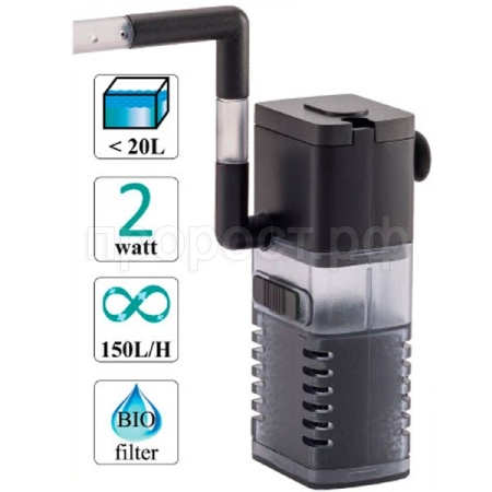 Помпа фильтр FILTER 044 с аэратором и флейтой (до 20л)2Вт(150л/ч) WP-300F/BARBUS